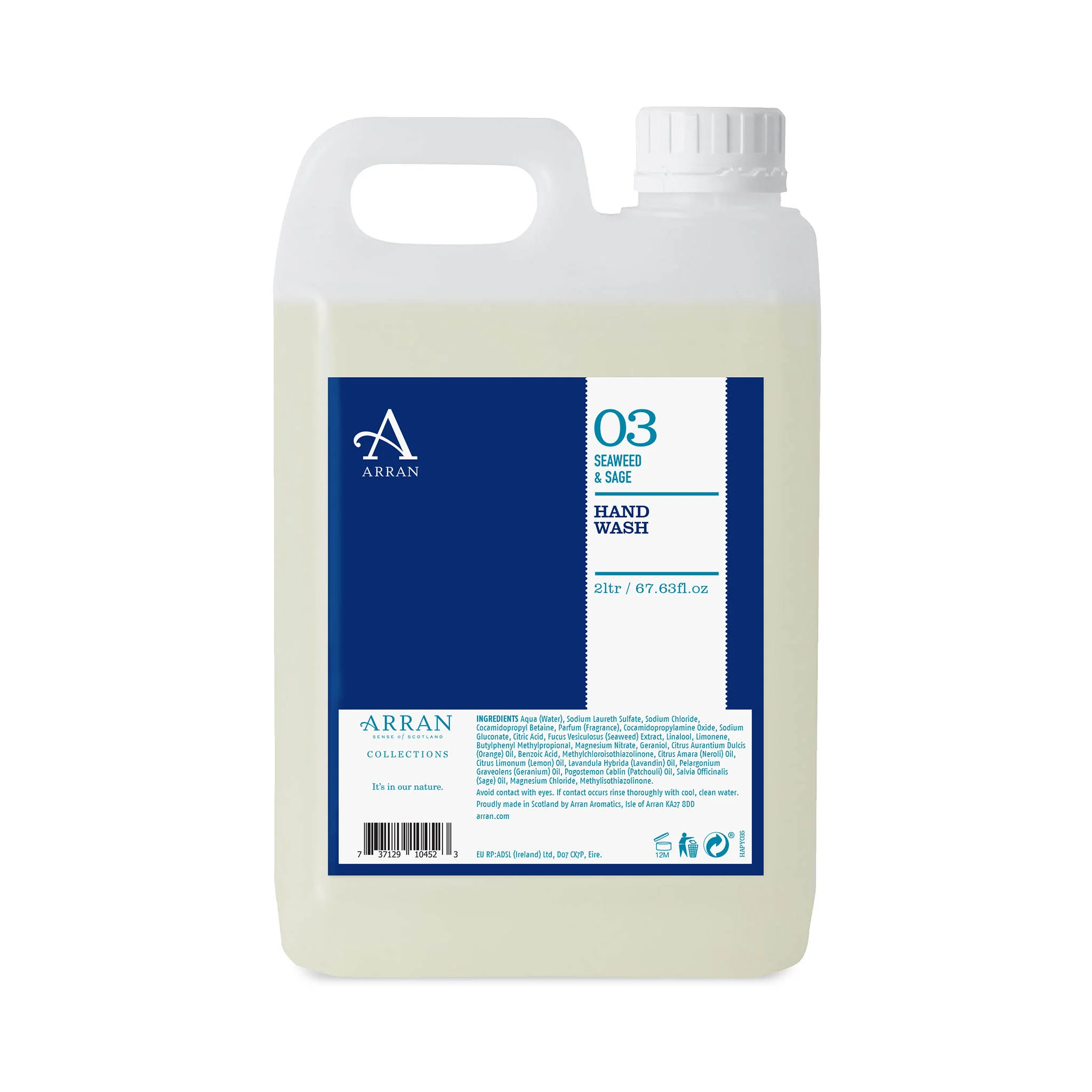 2L Seaweed & Sage Liquid Hand Wash Refill